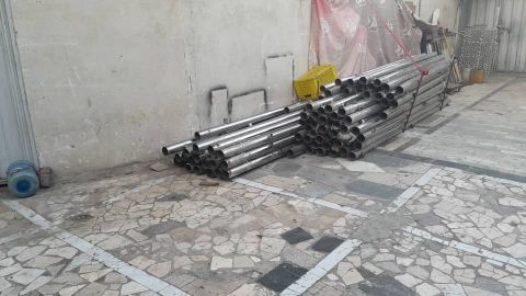 فروش لوله استیل نگیر دست دوم به قطر 102م