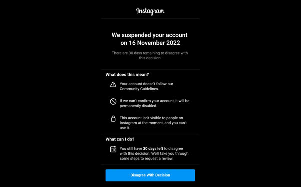 Guide to unblock Instagram account 2022