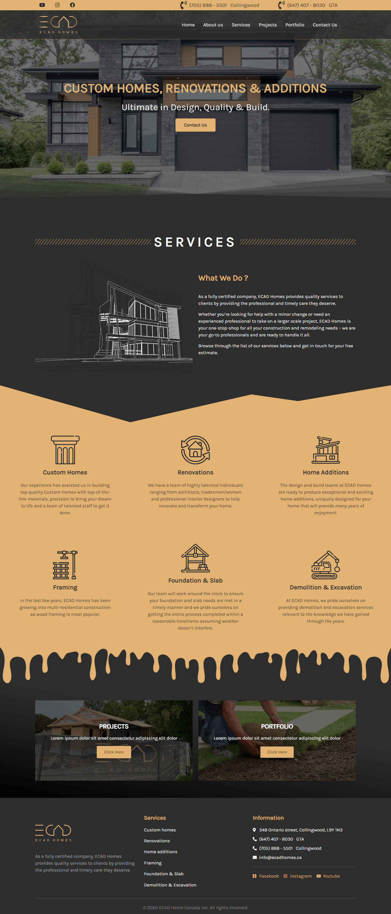 Ecad homes construction company