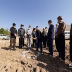 کلنگ احداث مخزن آب شرب یک روستای محروم کرمانشاه بر زمین زده شد