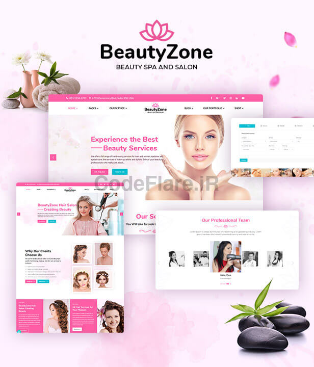 قالب HTML سالن ماساژ و کلینیک زیبایی BeautyZone 