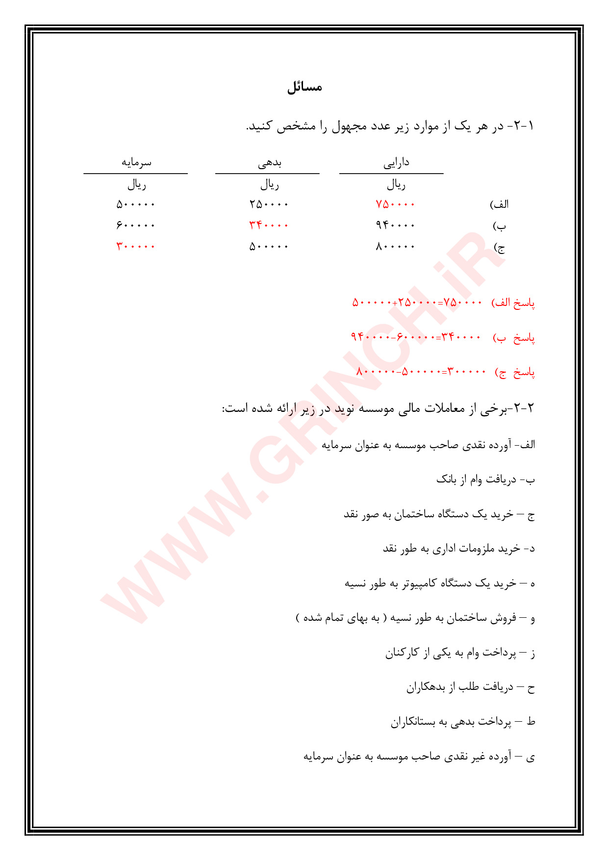 دانلود جزوه و حل المسائل اصول حسابداری 1 جمشید اسکندری (ویرایش 1403)