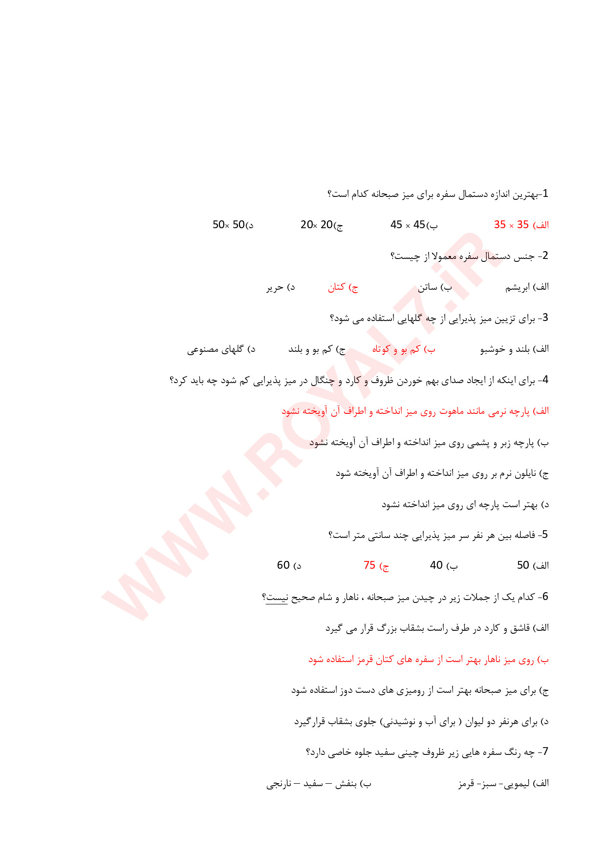 دانلود 255 نمونه سوال برنامه ریز امور هنری در خانواده