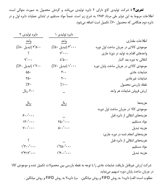 حل مسائل و حل تمرین حسابداری صنعتی 2 جمشید اسکندری pdf