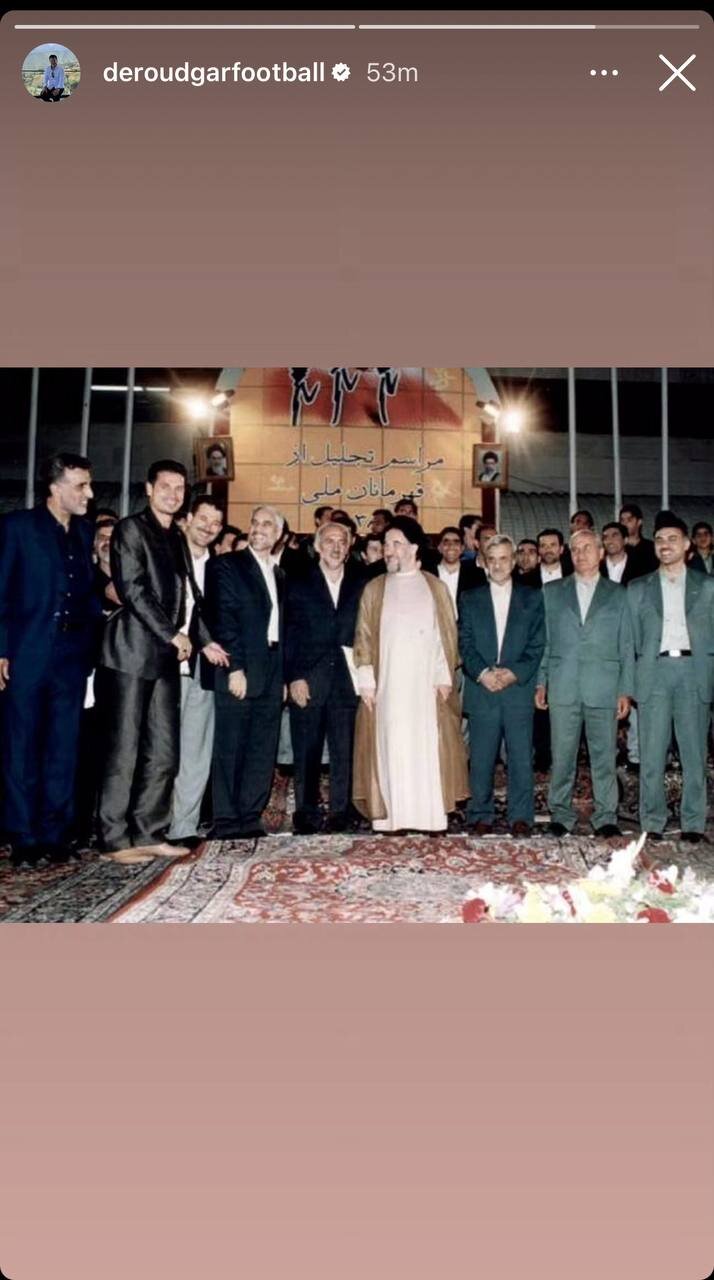 عکس یادگاری دیده‌نشده از علی دایی در کنار خاتمی