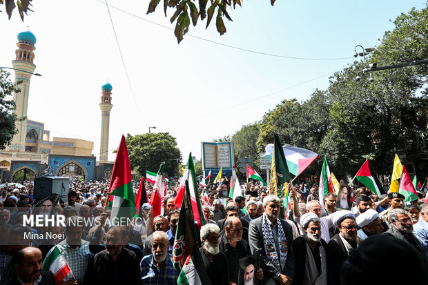 راهپیمایی ضد صهیونیستی « جمعه خشم » در تبریز