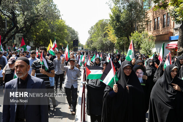 راهپیمایی ضد صهیونیستی « جمعه خشم » در تبریز