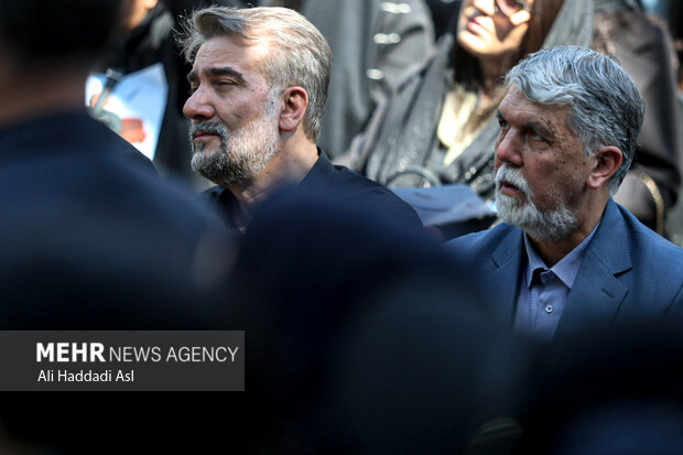 مراسم تشییع پیکر استاد محمدعلی بهمنی