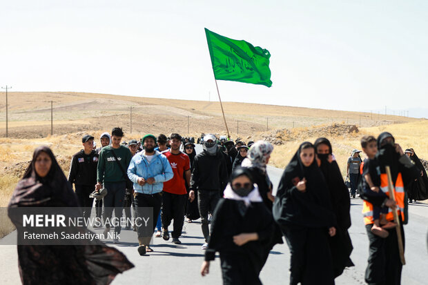 زائران پیاده امام رضا (ع)