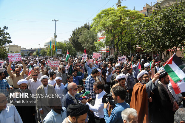 راهپیمایی ضدصهیونیستی «جمعه خشم» در قم