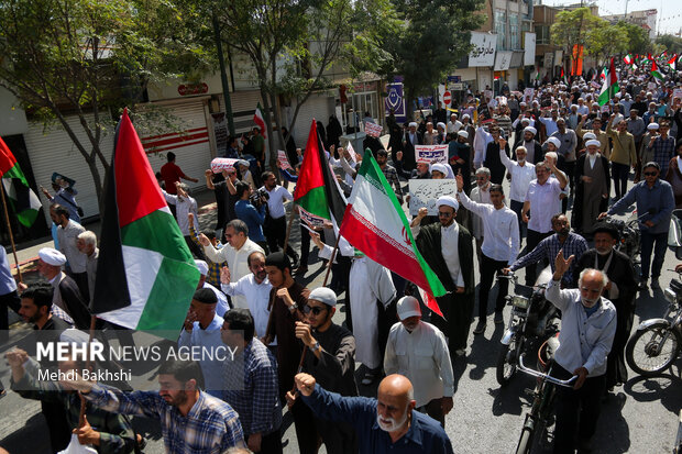 راهپیمایی ضدصهیونیستی «جمعه خشم» در قم