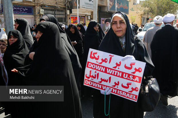 راهپیمایی ضدصهیونیستی «جمعه خشم» در قم