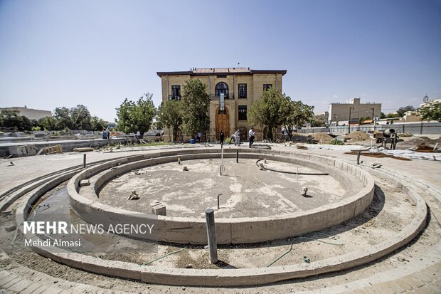 مرمت محوطه تاریخی سبزه میدان زنجان