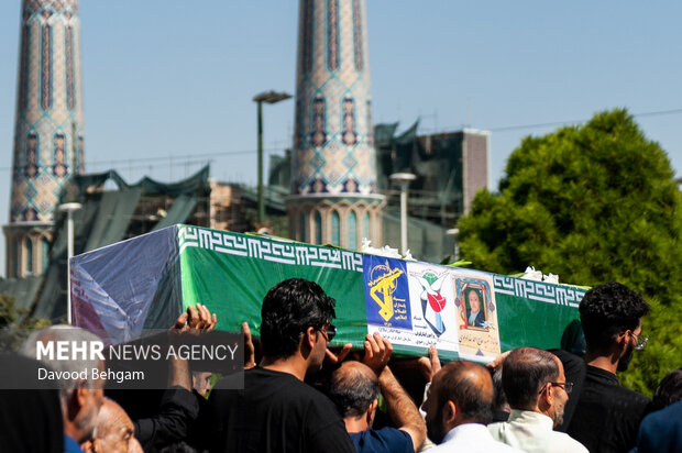 تشییع پیکر جانباز شهید احمد خدادادی در مشهد