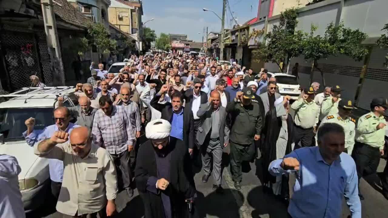 راهپیمایی «جمعه خشم» در گیلان برگزار شد