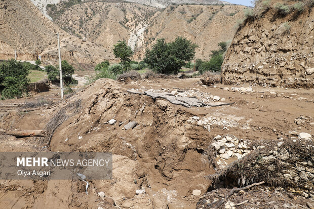 خسارت سیلاب در شرق استان گلستان