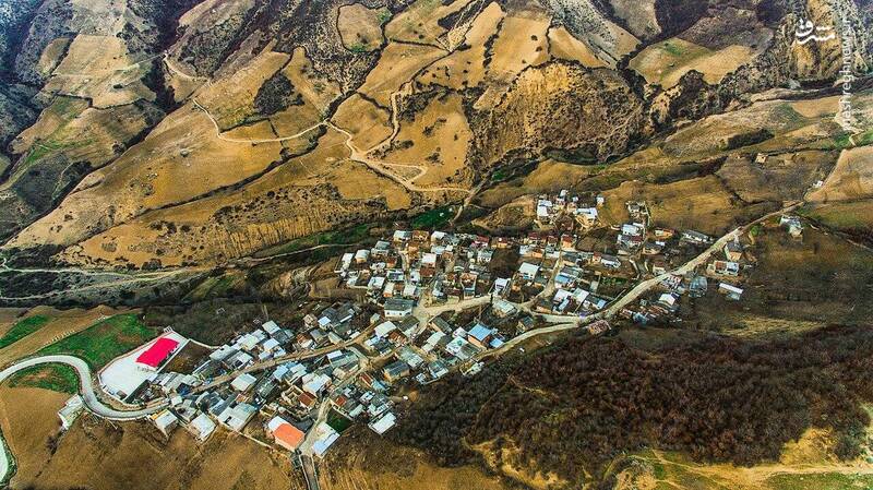 نمایی زیبا از روستای قورچای شهرستان رامیان