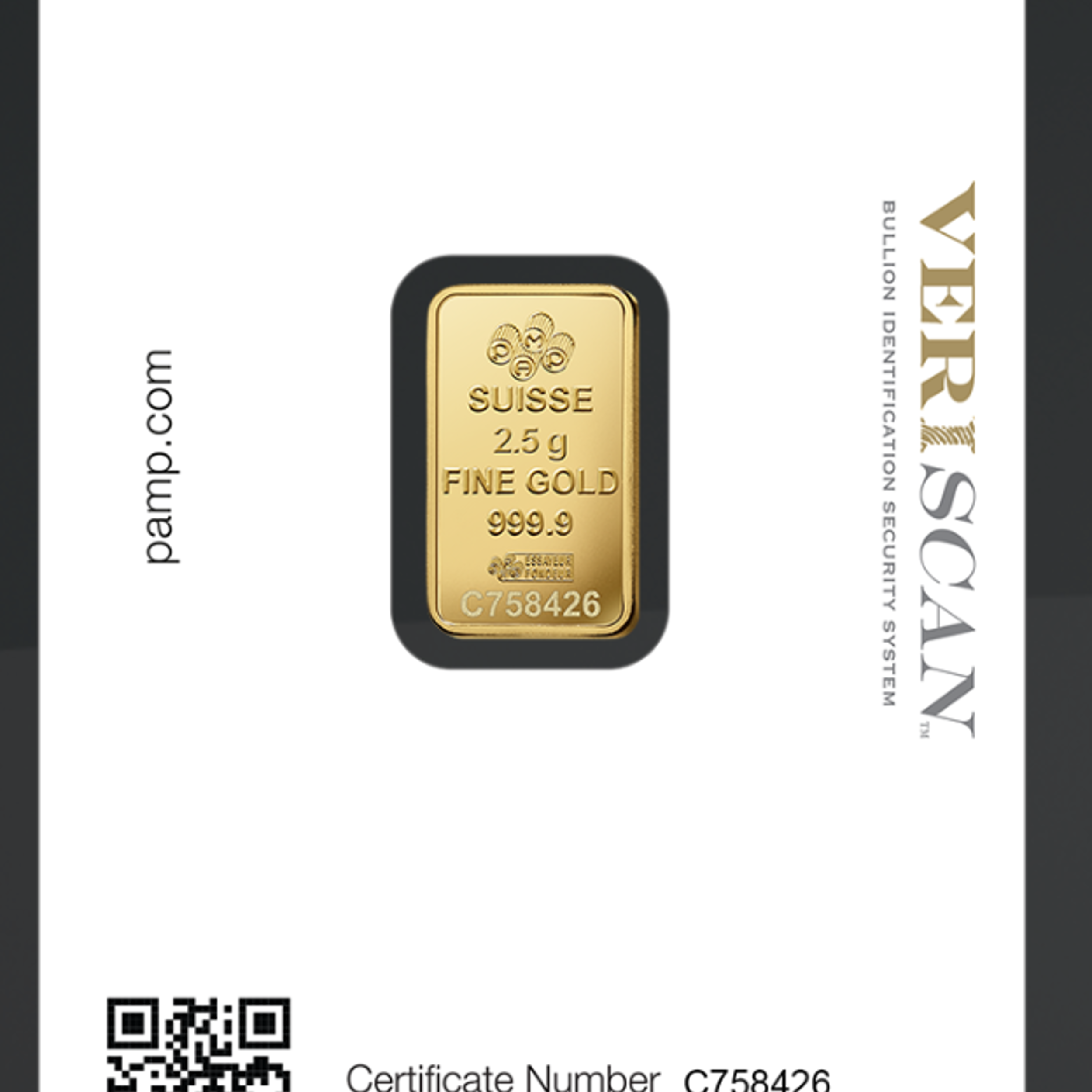 2.5 گرم شمش طلای سوییس 24 | 999