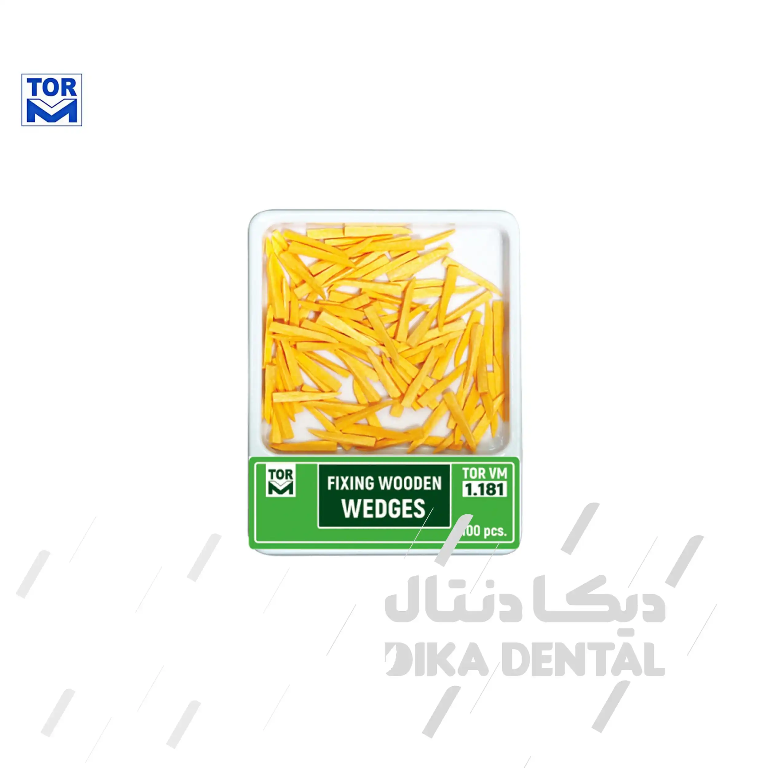 وج چوبی آناتومیک 100 عددی نارنجی
