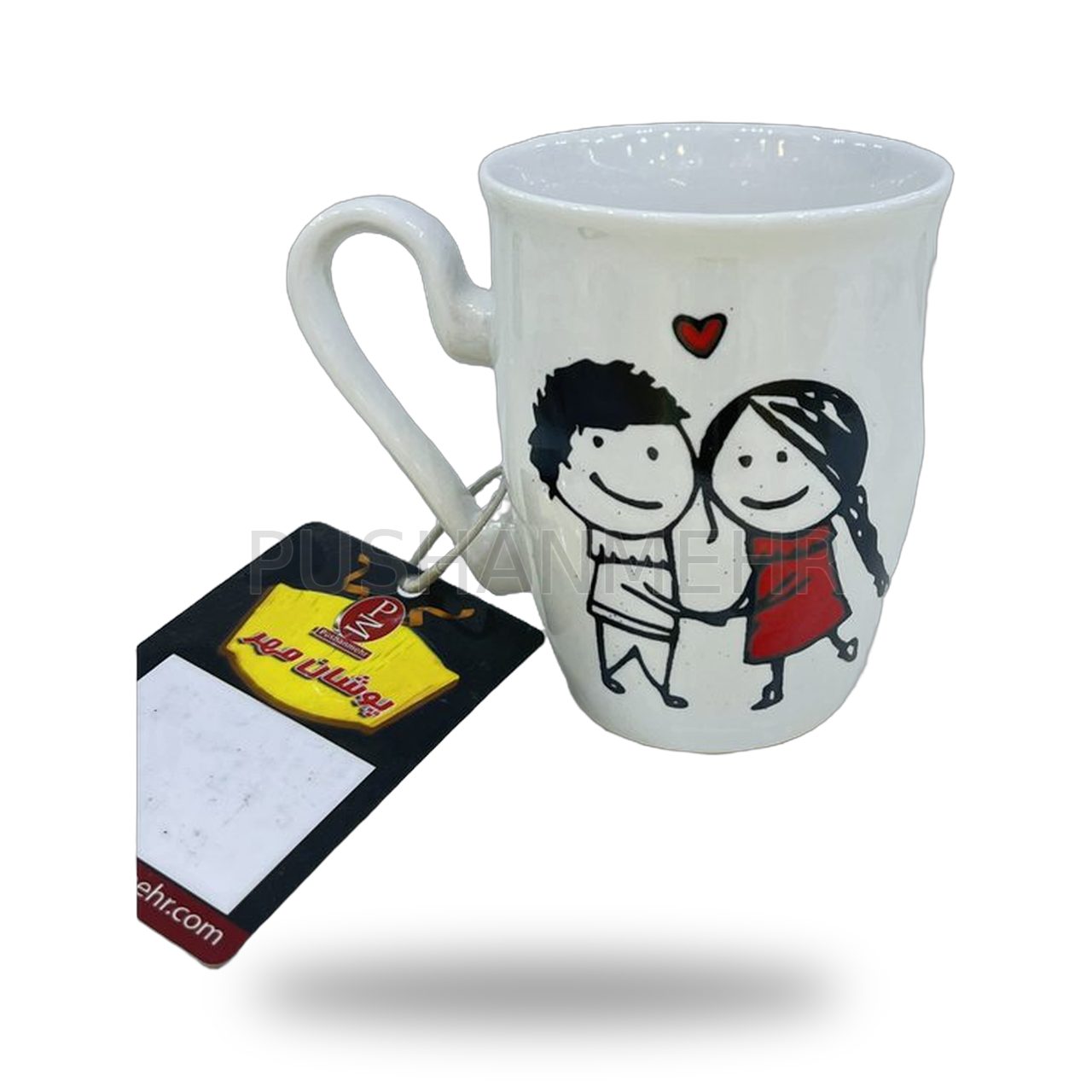 لیوان مشکی عروسکی چینی 22012