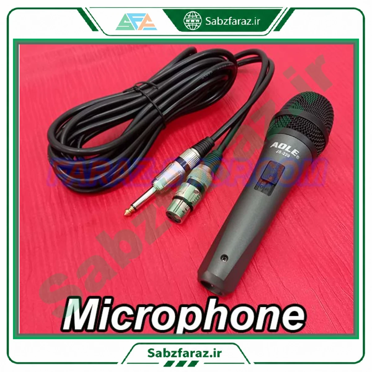 میکروفون دستی با سیم AOLE مدل JS-220 خاکستری