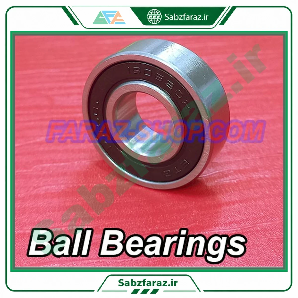 بلبرینگ شیار عمیق 6301 2RS (قطر داخلی 12mm - قطر خارجی 37mm - پهنا 12mm)