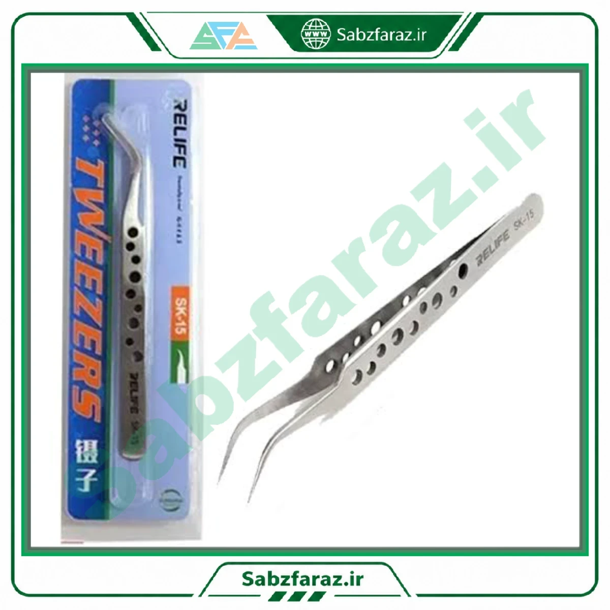 پنس سر کج ضد استاتیک ریلایف مدل Relife SK-15