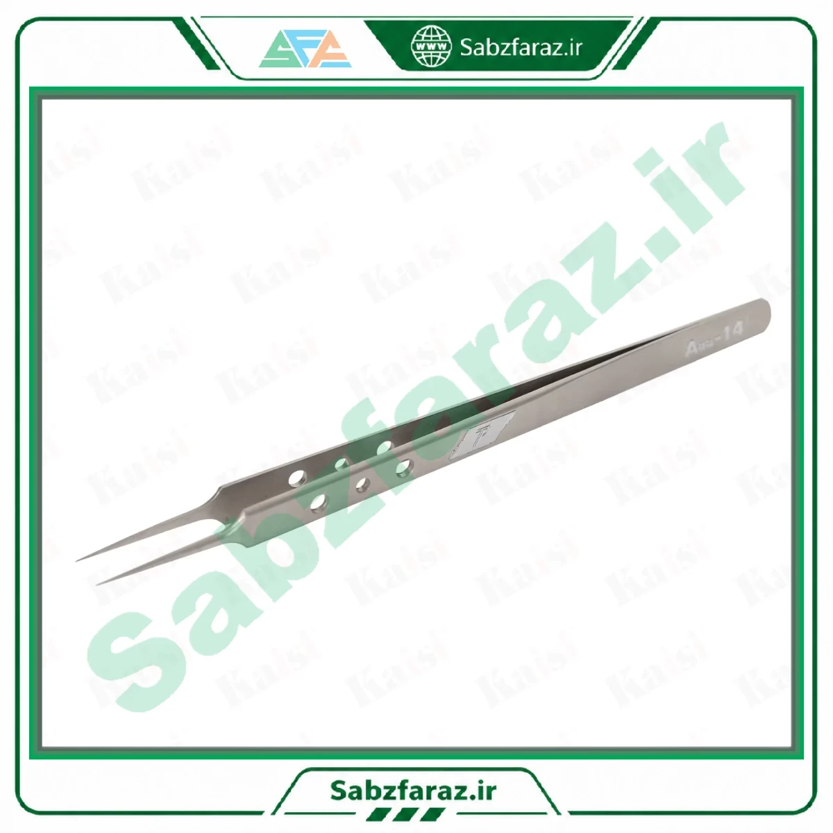 پنس سر تیز دقیق مدل Accurate Tweezers AAA-14