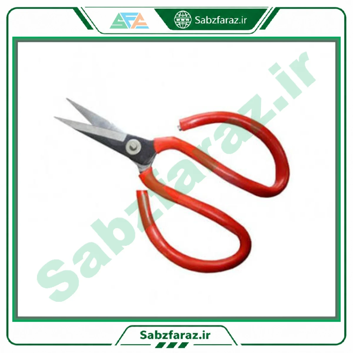 قیچی الکترونیکی کوچک دسته قرمز طول ۱۲ سانتیمتر