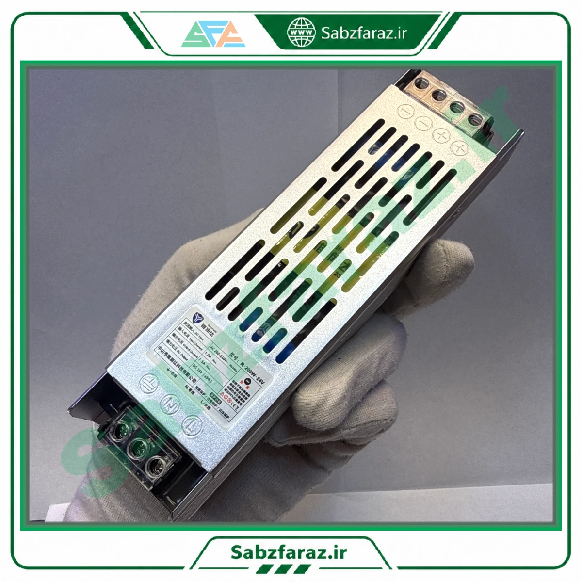 منبع تغذیه سوئیچینگ اسلیم ۲۴ ولت ۷.۵ آمپر یاراندا Yaronda R-20W-24V