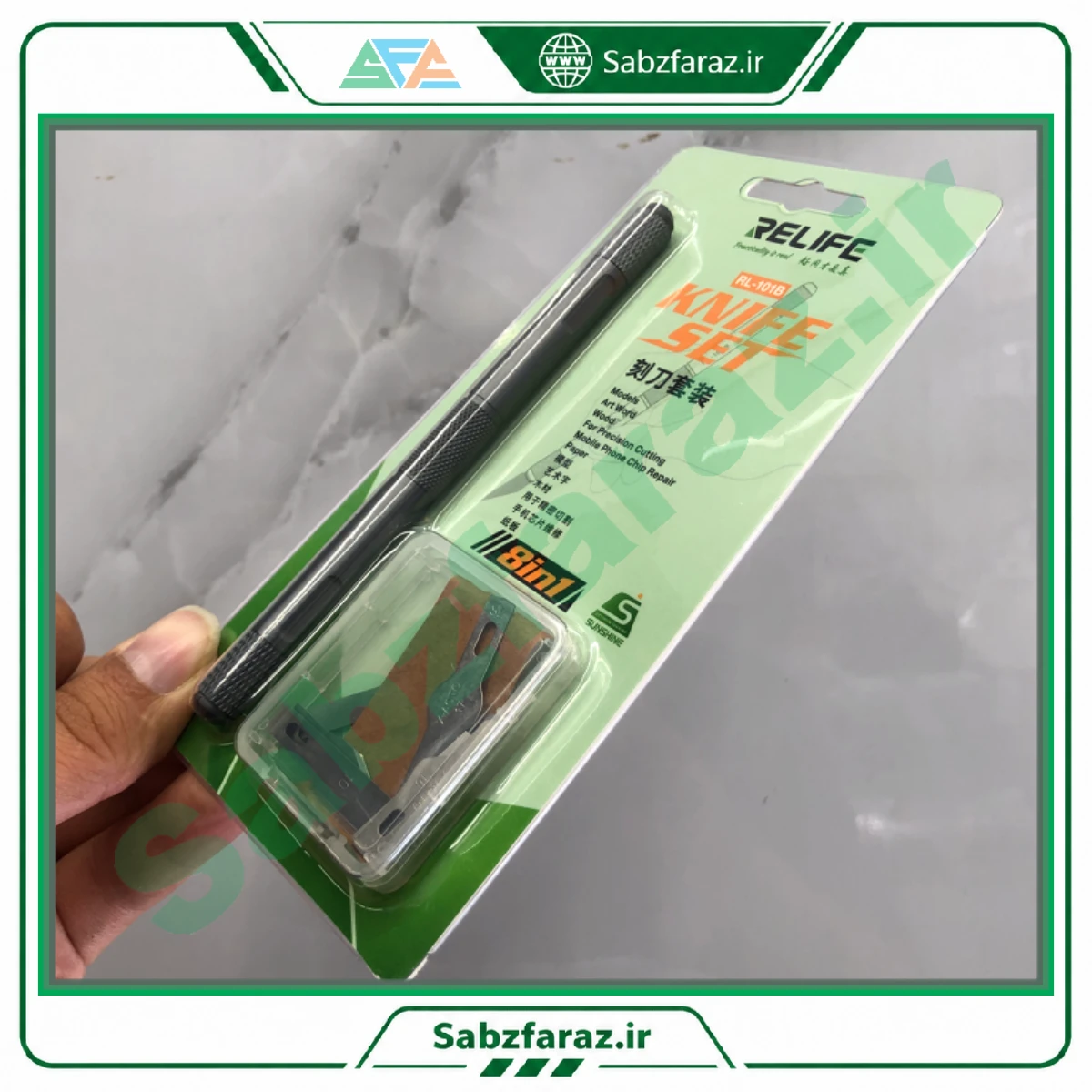 ست چاقوی حکاکی و ظریف‌کاری ۸ کاره RELIFE RL-101B