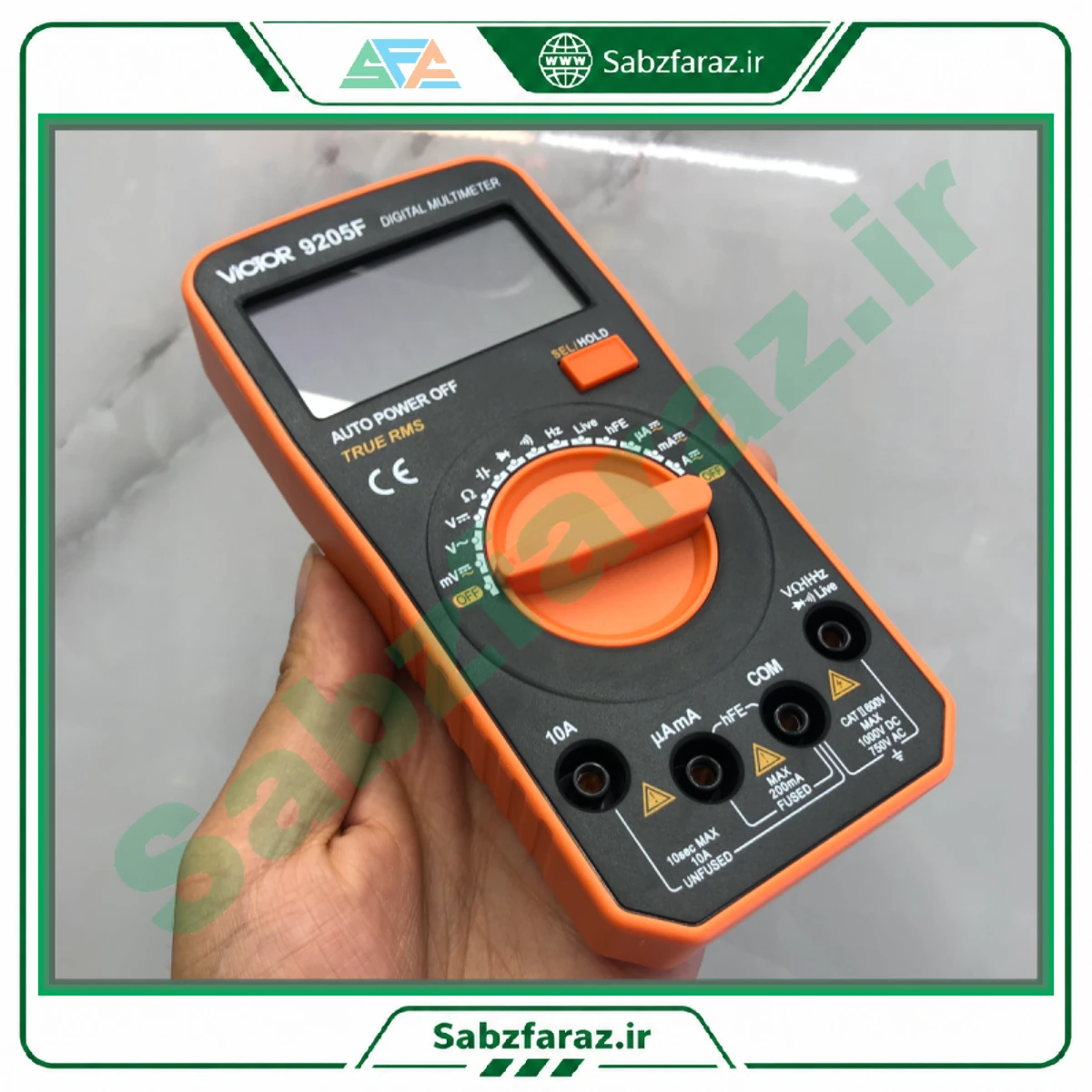 مولتی متر دیجیتال ویکتور مدل VICTOR 9205F اتورنج True RMS