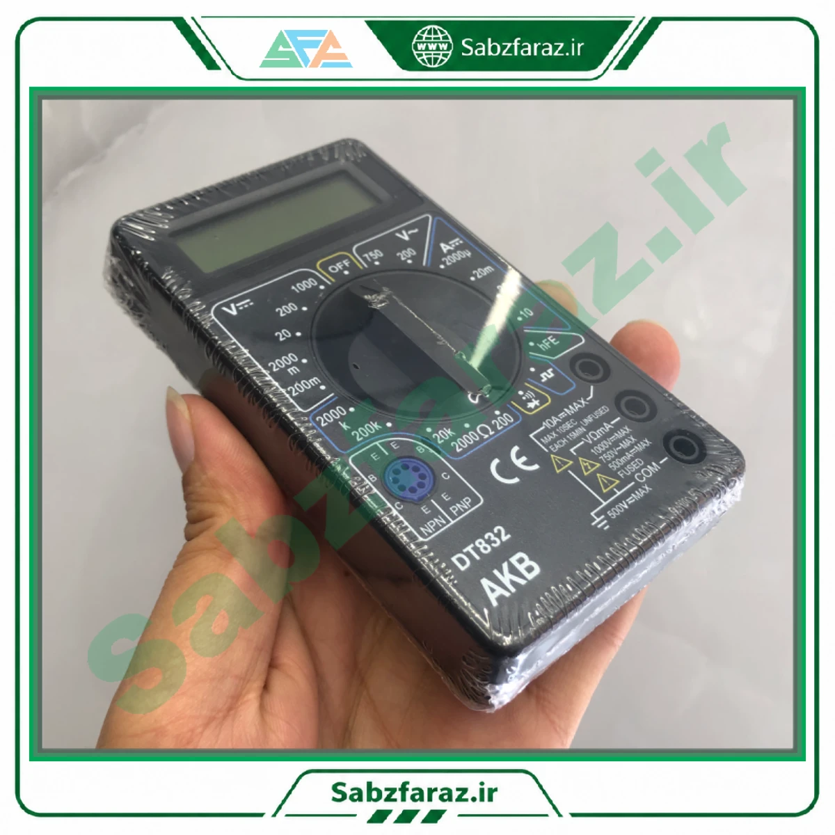 مولتی متر دیجیتال AKB مدل DT832