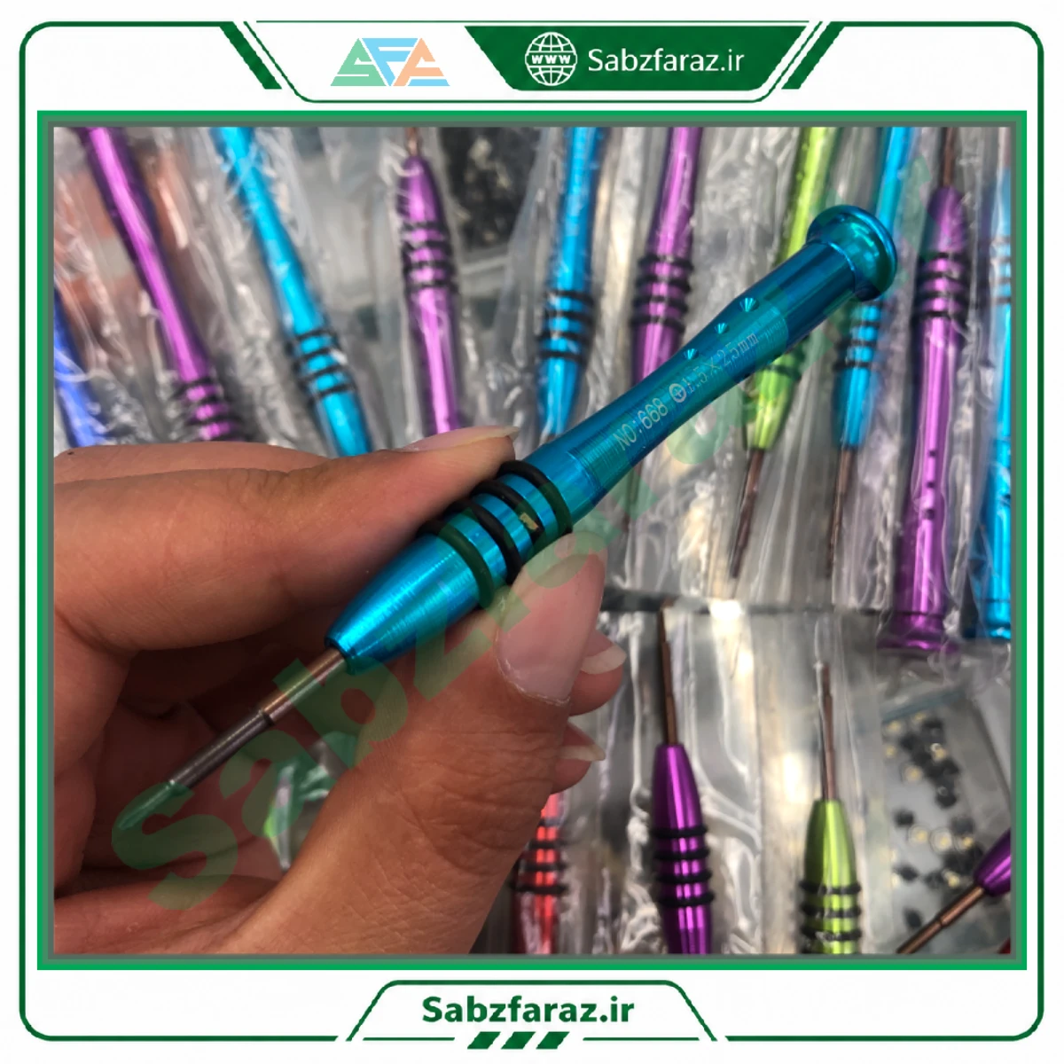 پیچگوشتی ساعتی چهارسو مدل NO:668 سایز 1.5×25 میلیمتر