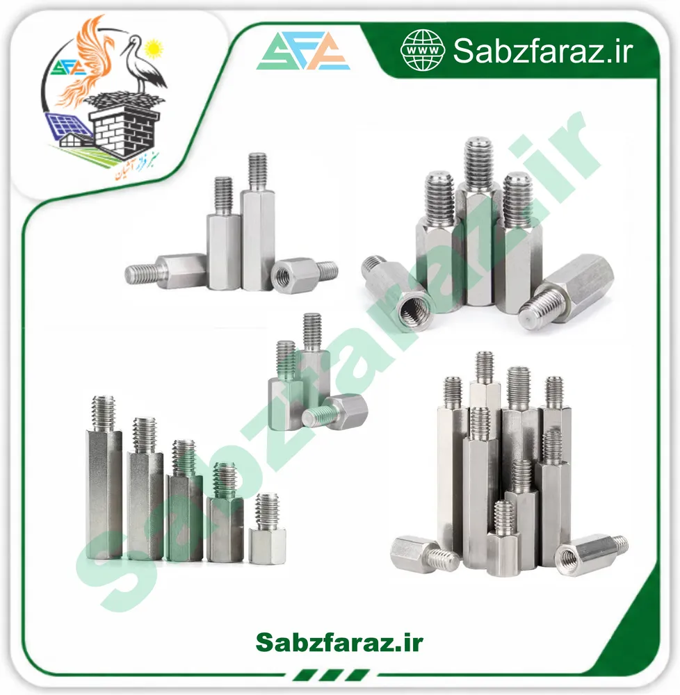 اسپیسر پلاستیکی مادگی-نری 10mm (FM)