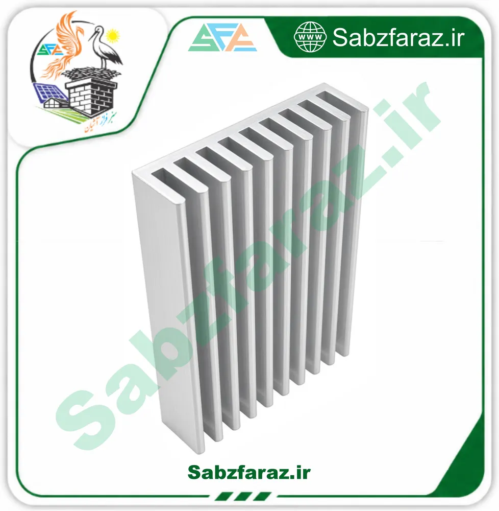 هیت سینک آلومینیومی شانه‌ای 10-45-35 میلی‌متر