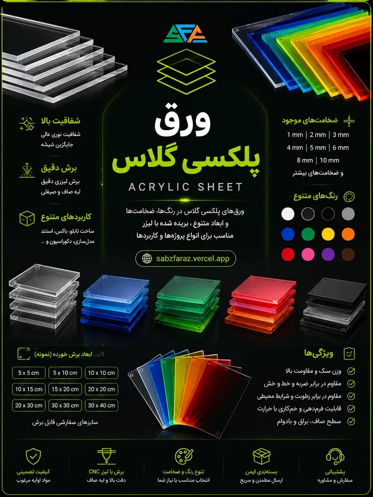 پلکسی گلاس (طلق اکریلیک)