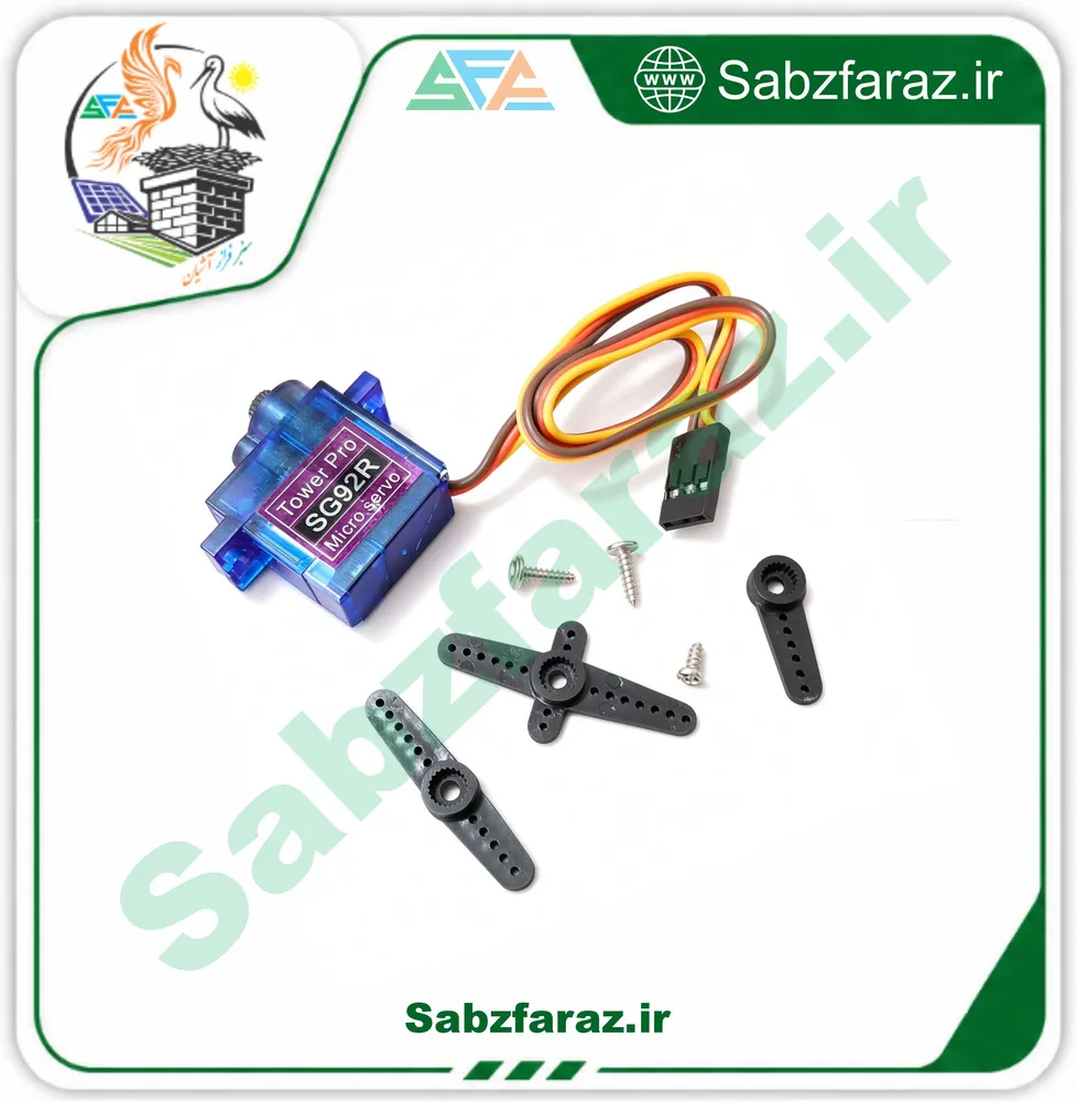 بررسی فنی و جامع میکرو سروو موتور SG92R با گشتاور ۲.۵ کیلوگرم