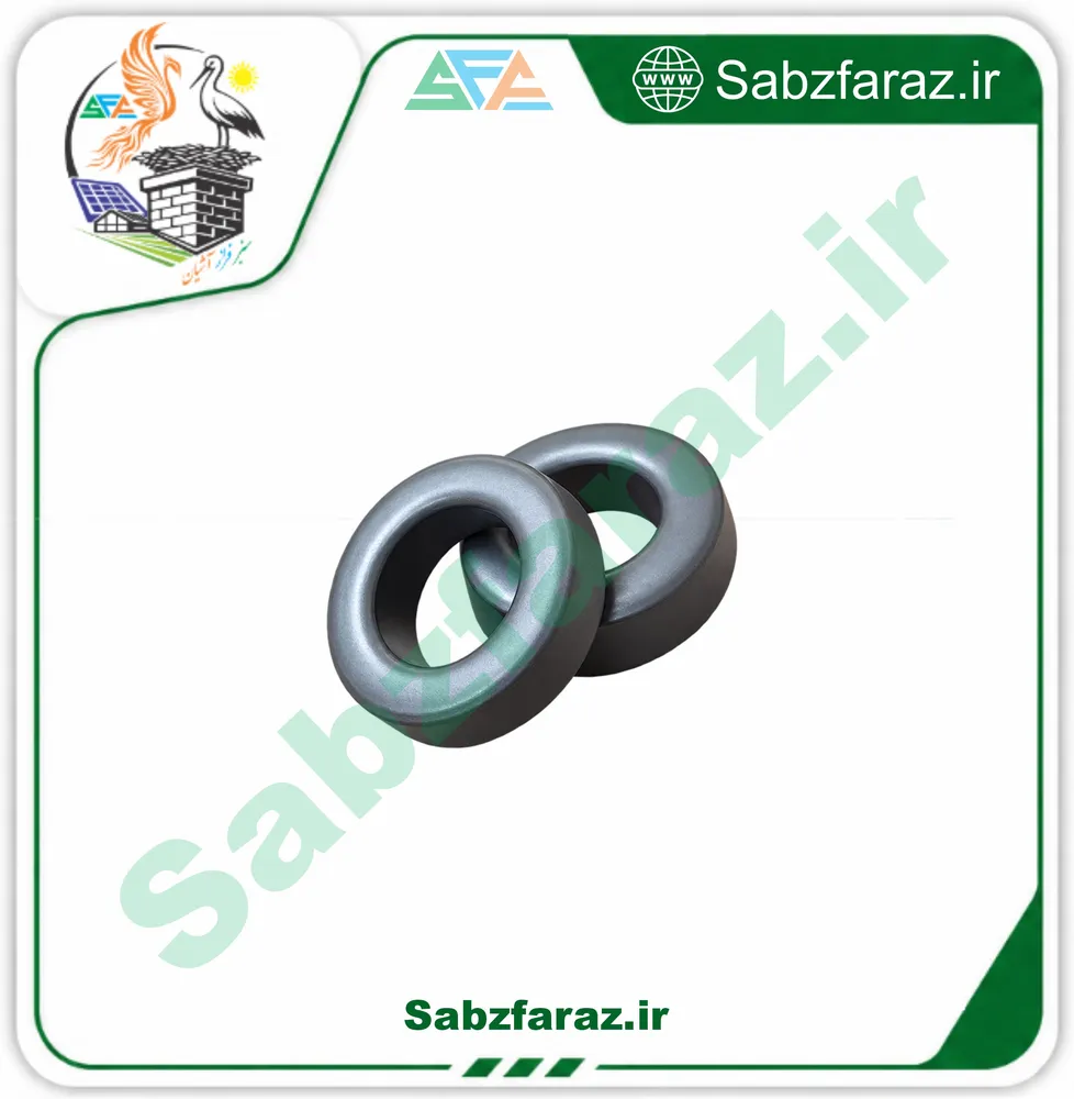 هسته فریت تیروئید FM58.5 با قطر 58.5 میلیمتر ارتفاع 17.5 میلیمتر