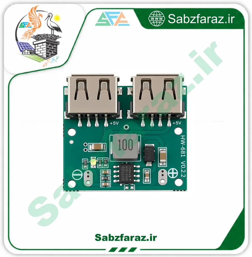بررسی و کاربرد ماژول کاهنده DC-DC مدل HW-681 با پورت USB