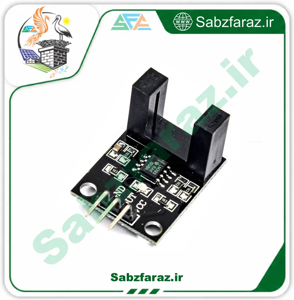 ماژول اپتوکانتر نوری با LM393 دهانه شیار 10 میلیمتر