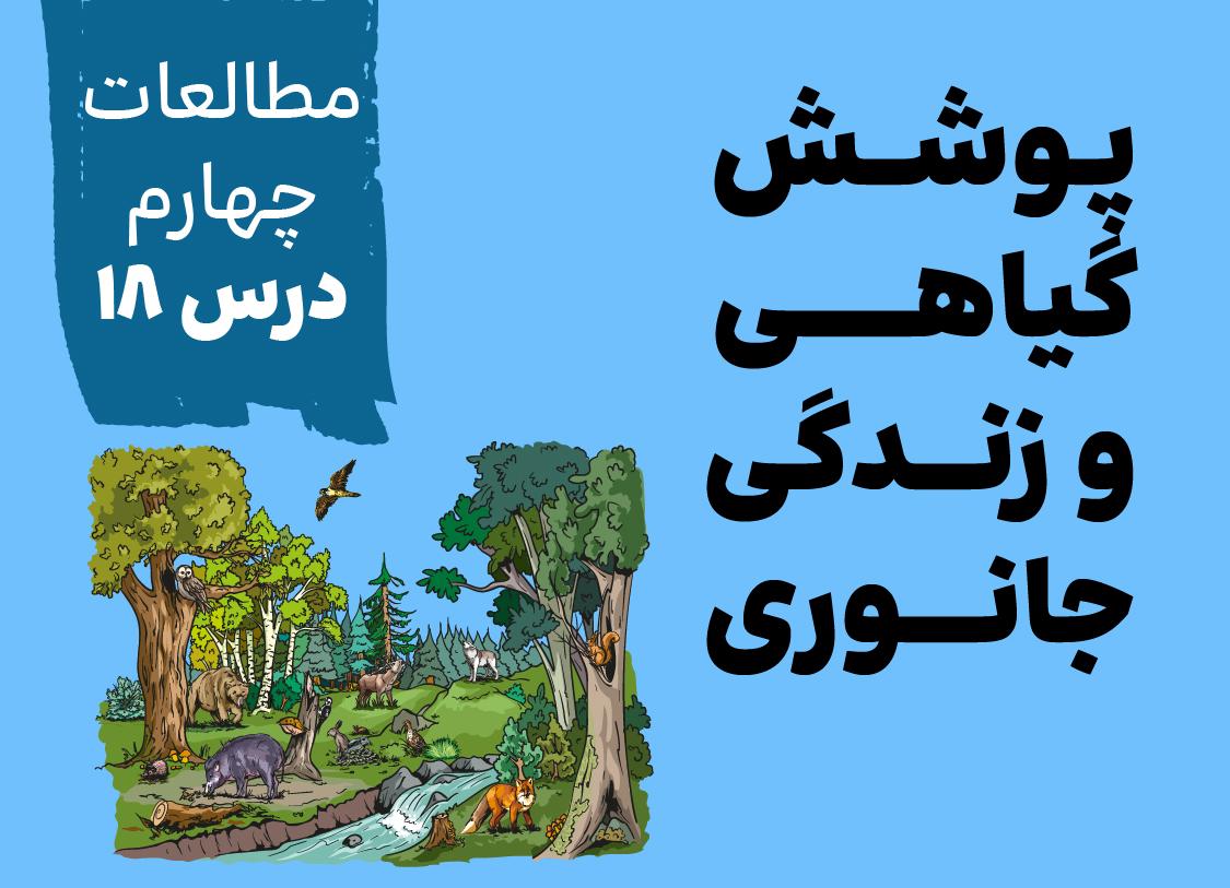 مطالعا چهارم_درس هجدهم_پوشش گیاهی و زندگی جانوری در ایران