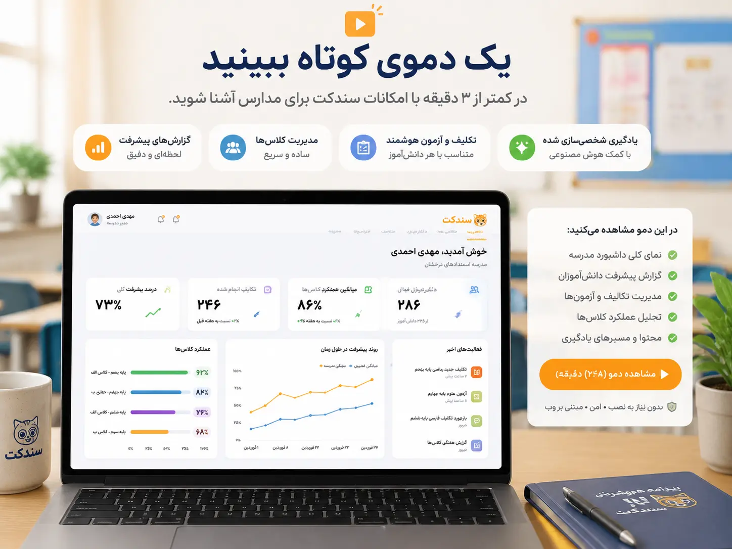 رزرو دمو سندکت پلاس