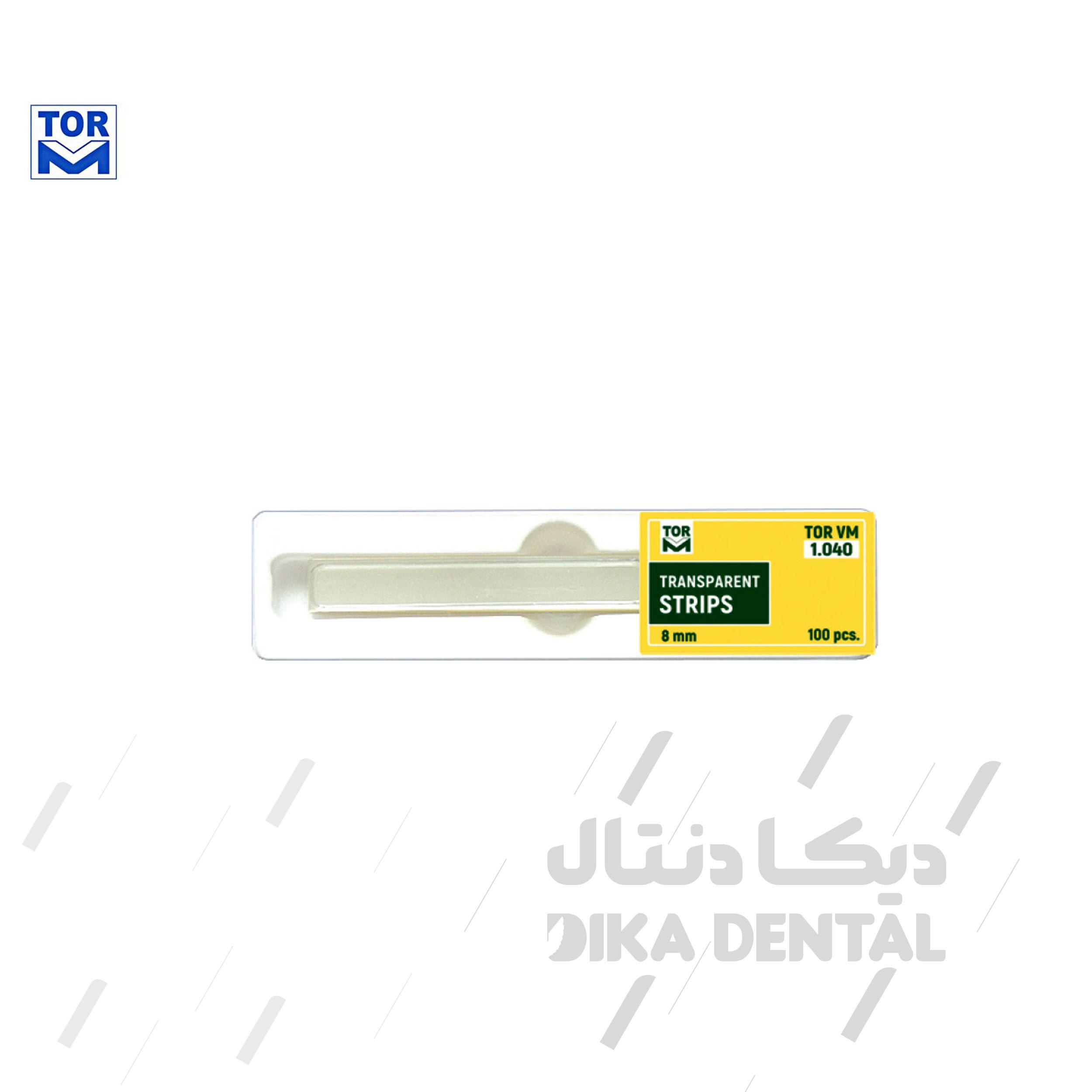نوار شفاف برش خورده 100 عددی  عرض 8 میلی متر