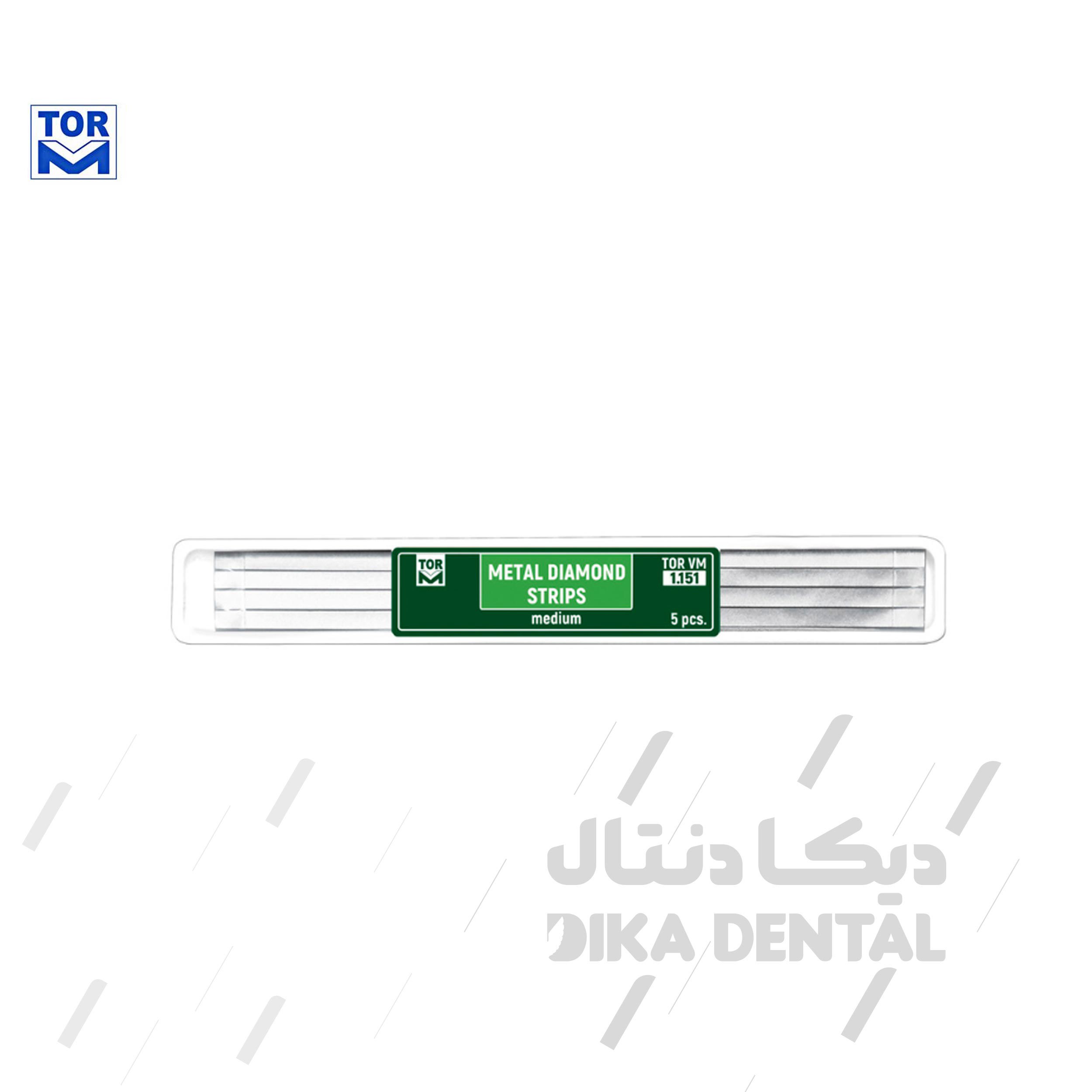 نوار پرداخت فلزی الماسه متوسط 5 عددی