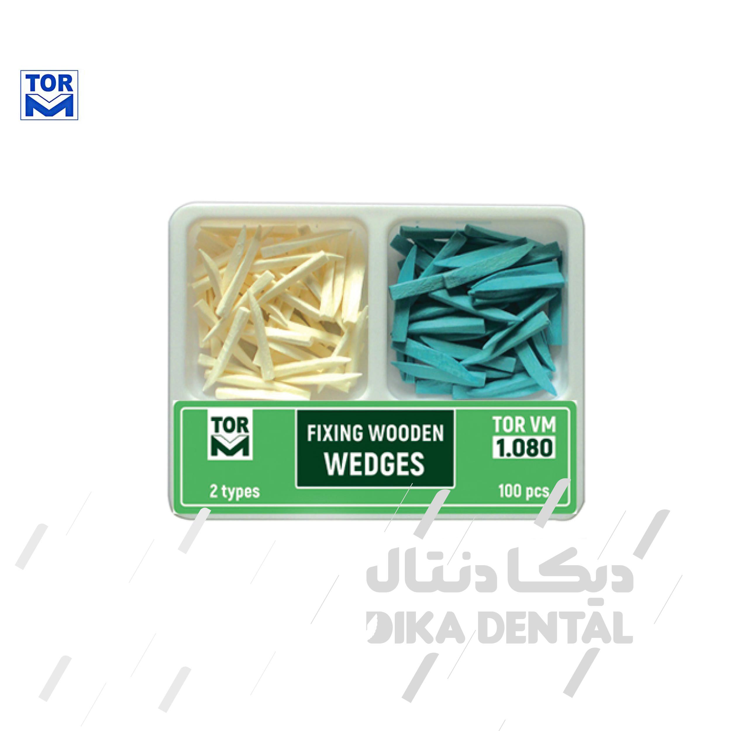 وج چوبی آناتومیک 100 عددی  دو رنگ
