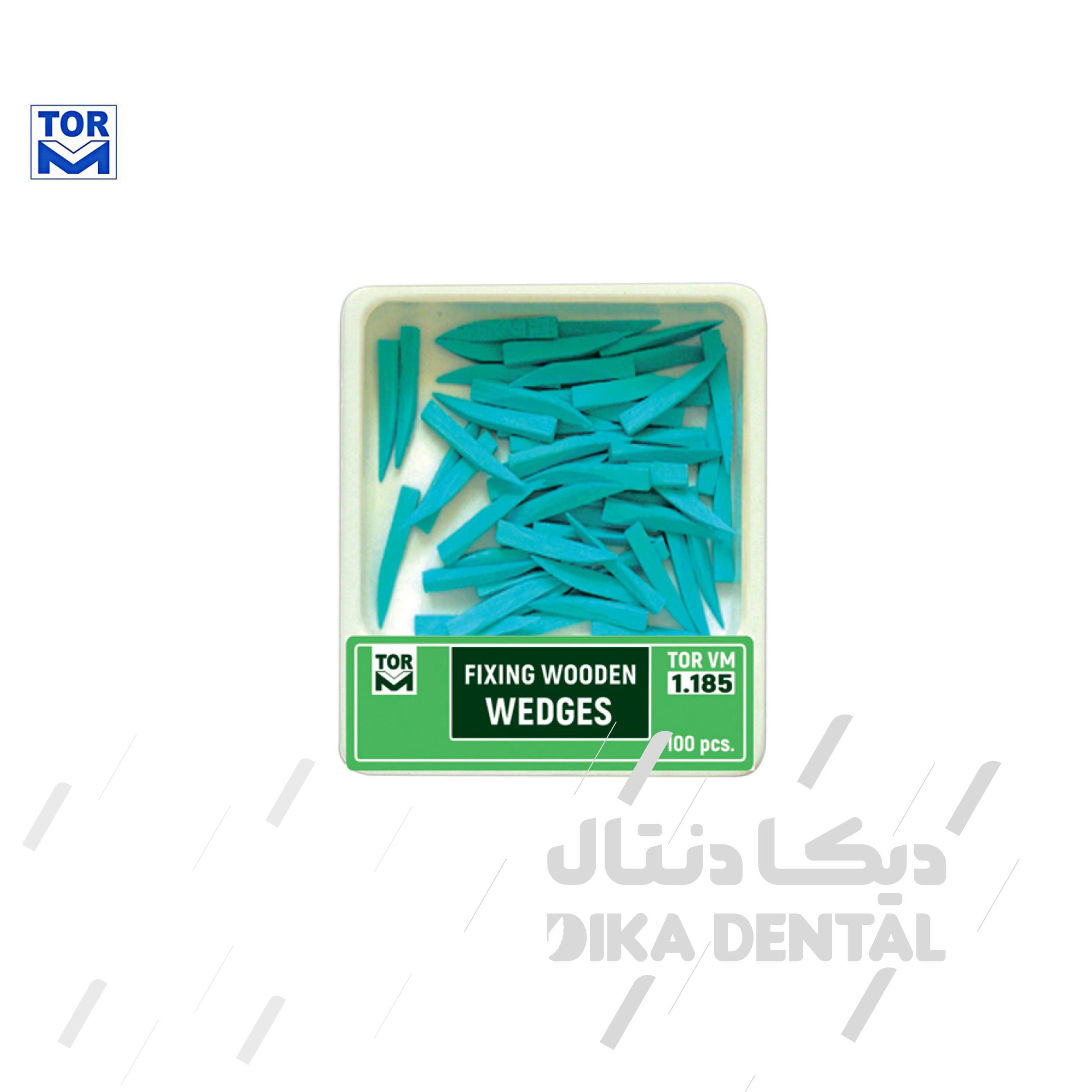 وج چوبی آناتومیک 100 عددی آبی