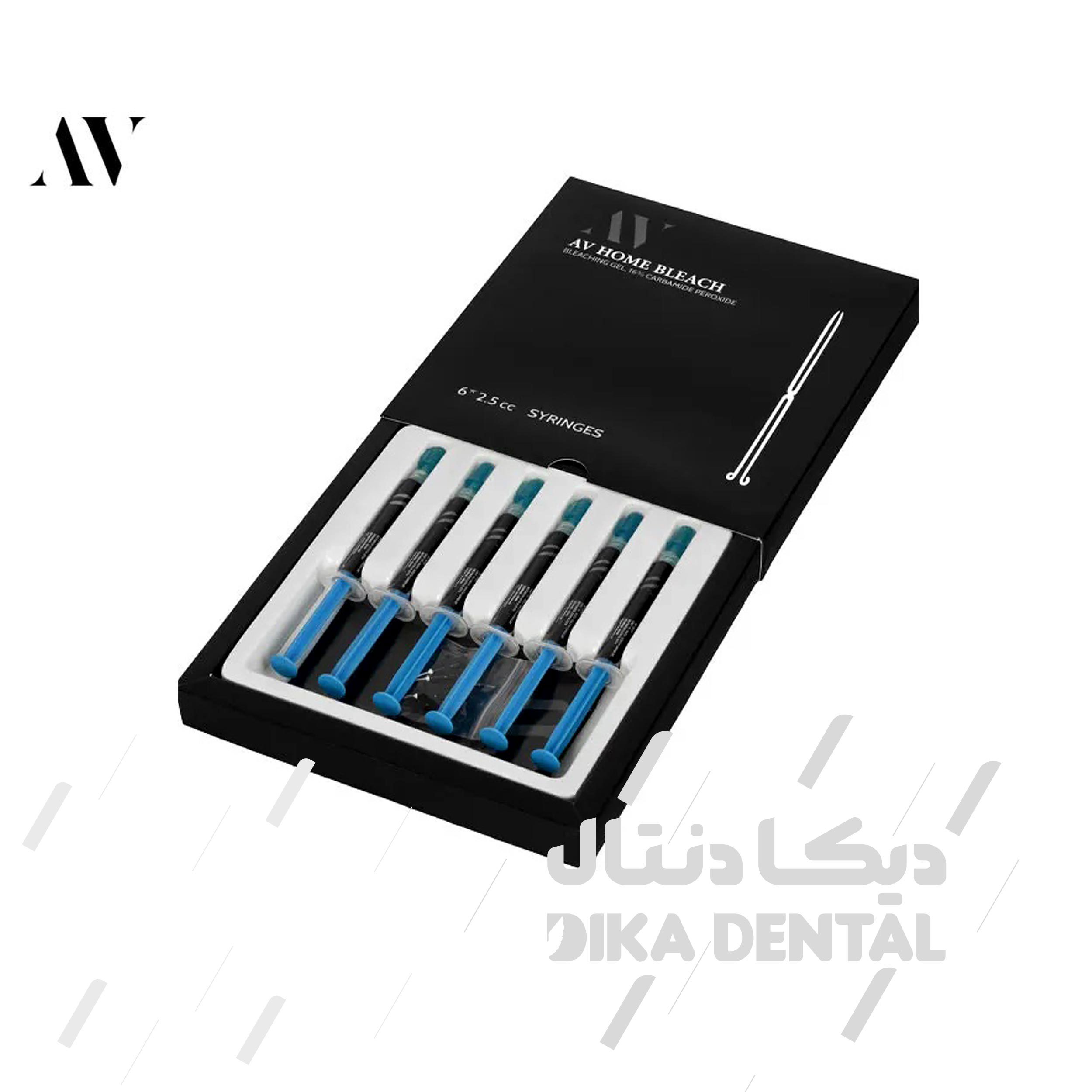 ژل بلیچینگ خانگی کارباماید پروکساید 16درصد 6 سرنگ
