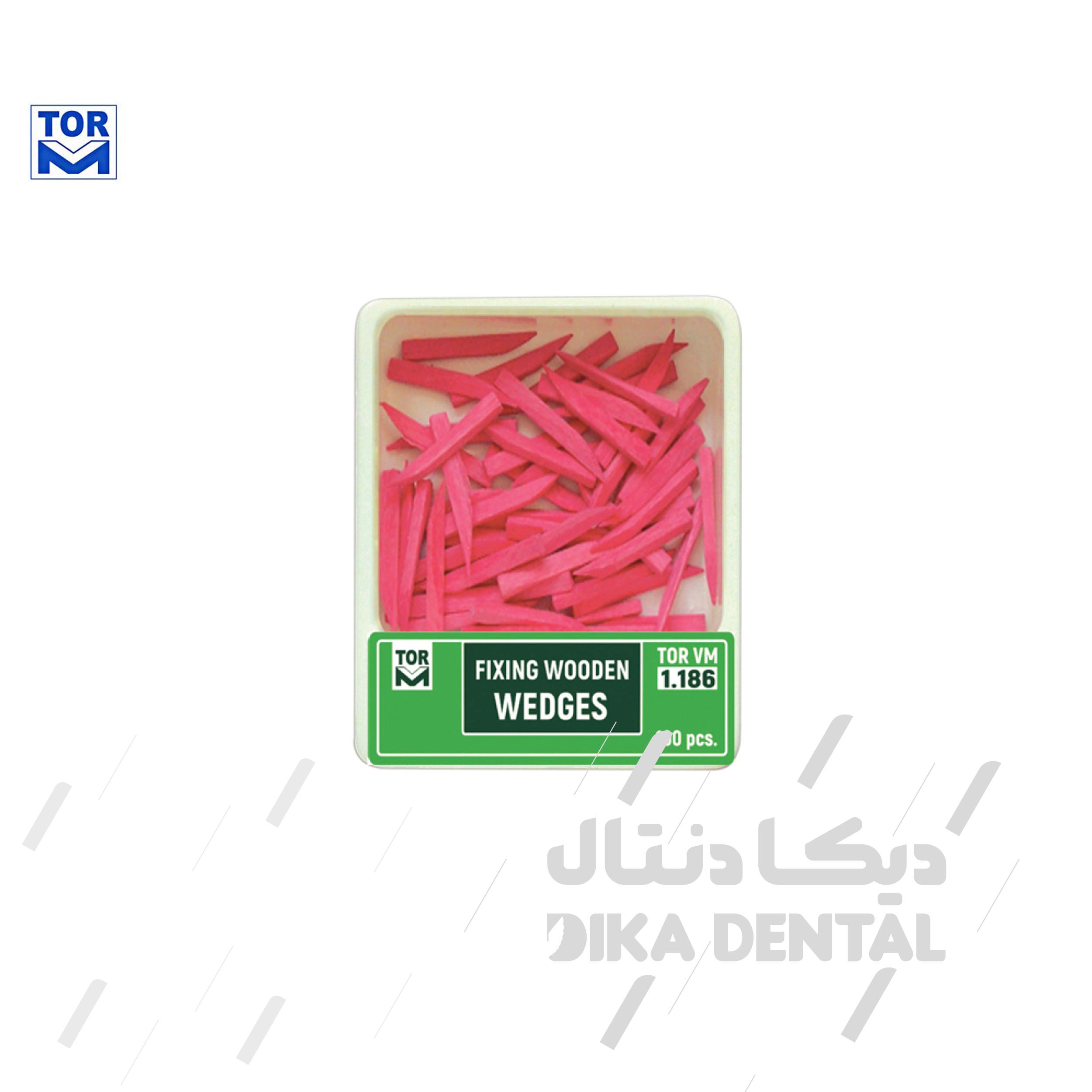 وج چوبی آناتومیک 100 عددی  قرمز