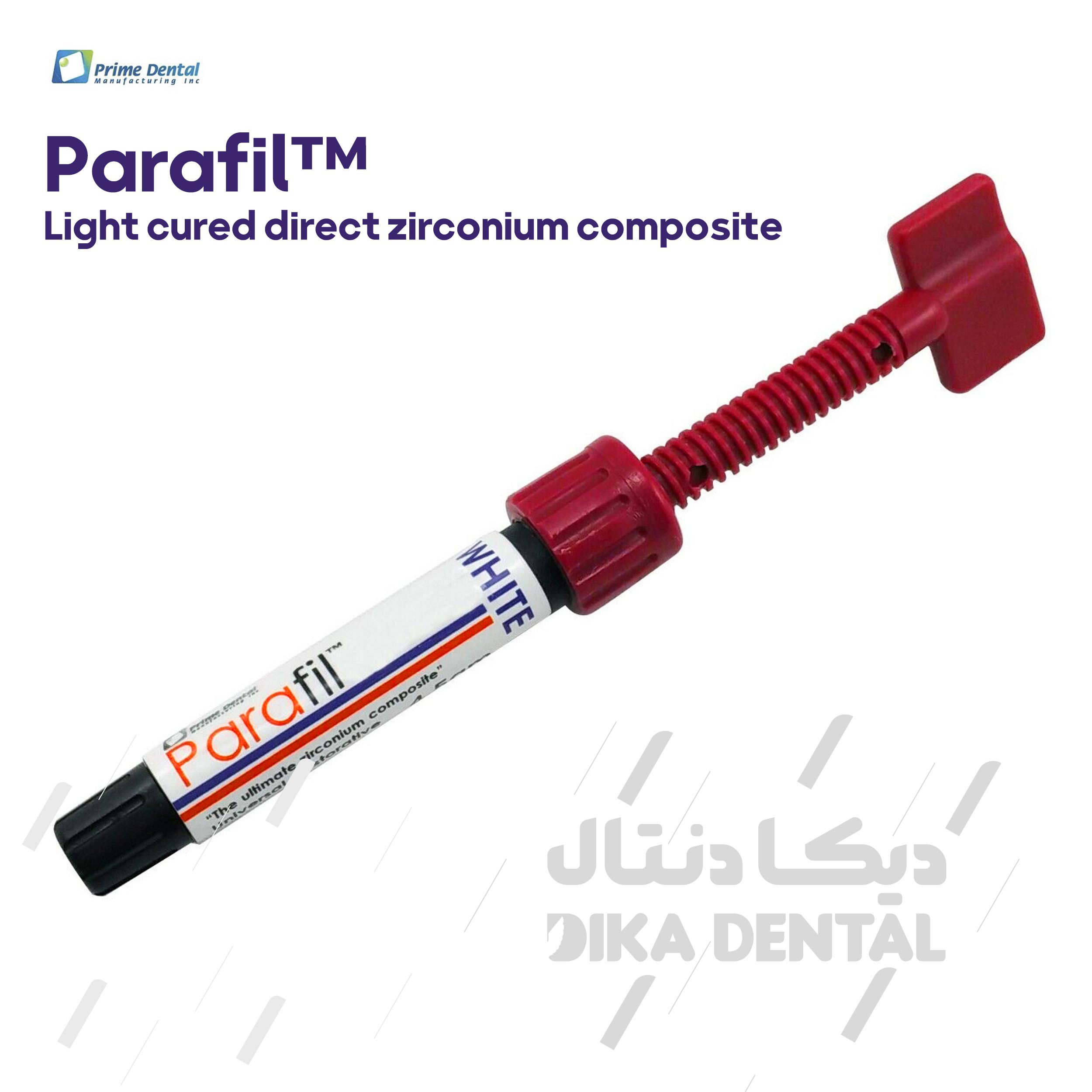 کامپوزیت پارافیل زیرکونیوم لایت کیور شده